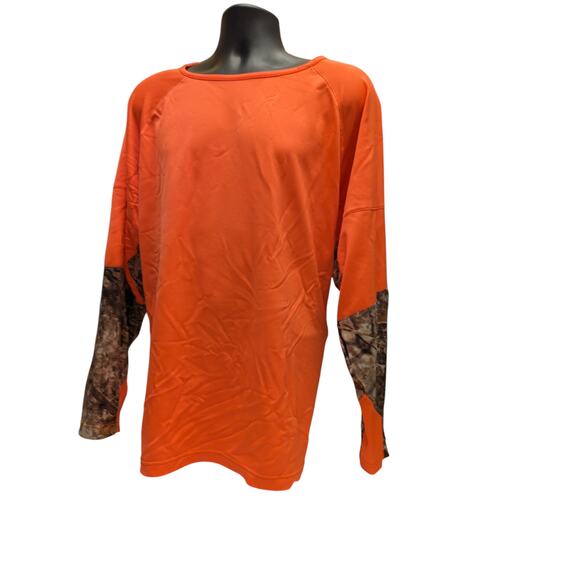Cabelas Blaze Orange Hunting Shirt Mens 2XL Nylon Camo Lightweight Long Sleeve - Picture 4 of 16
